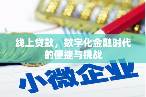 泌阳线上贷款，数字化金融时代的便捷与挑战