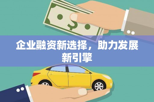 泌阳企业融资新选择，助力发展新引擎