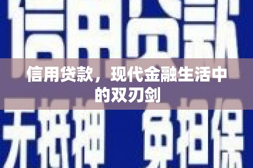 泌阳信用贷款，现代金融生活中的双刃剑