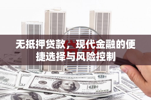 泌阳无抵押贷款，现代金融的便捷选择与风险控制