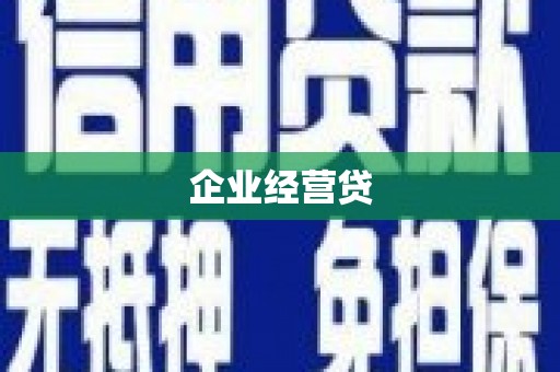 泌阳企业经营贷