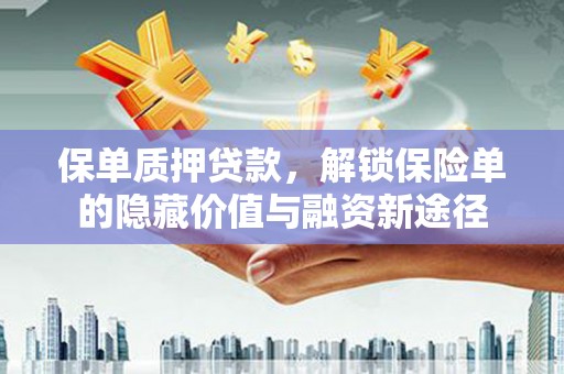 泌阳保单质押贷款，解锁保险单的隐藏价值与融资新途径
