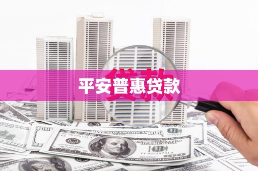 泌阳平安普惠贷款