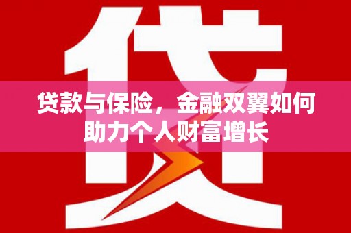 泌阳贷款与保险，金融双翼如何助力个人财富增长