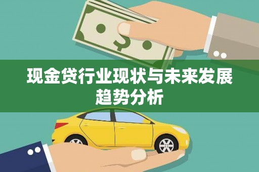 泌阳现金贷行业现状与未来发展趋势分析