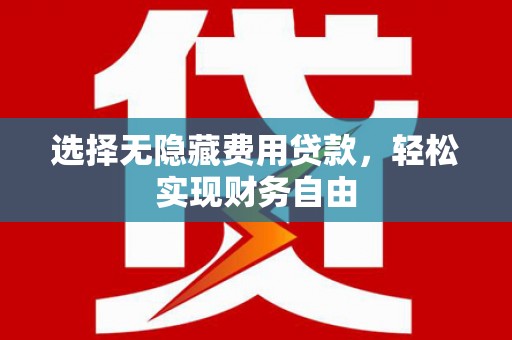 泌阳选择无隐藏费用贷款，轻松实现财务自由