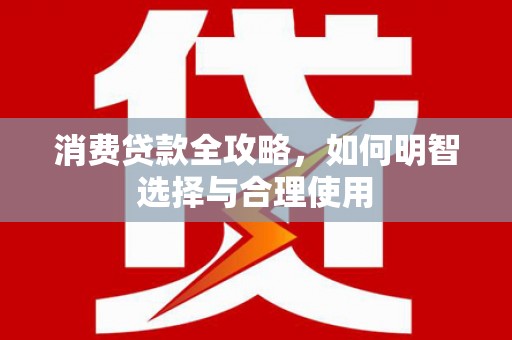 泌阳消费贷款全攻略，如何明智选择与合理使用