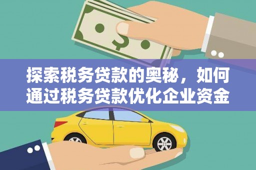泌阳探索税务贷款的奥秘，如何通过税务贷款优化企业资金流