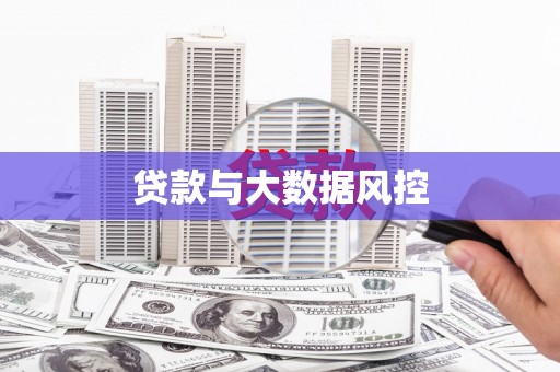 泌阳贷款与大数据风控