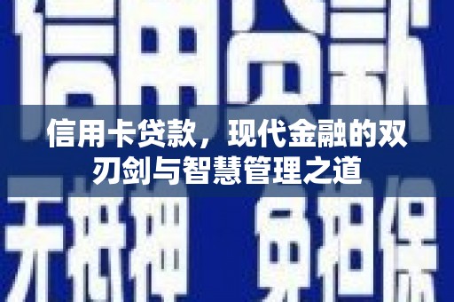 泌阳信用卡贷款，现代金融的双刃剑与智慧管理之道