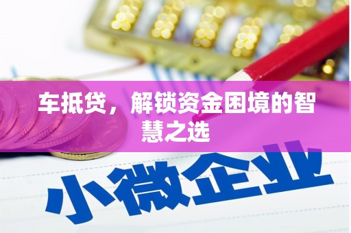 泌阳车抵贷，解锁资金困境的智慧之选