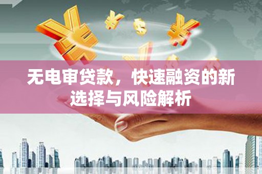 泌阳无电审贷款，快速融资的新选择与风险解析