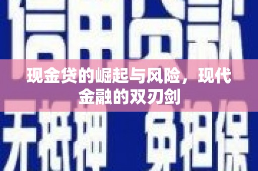 泌阳现金贷的崛起与风险，现代金融的双刃剑