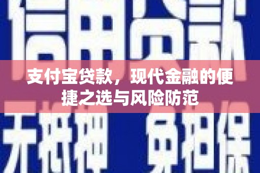 泌阳支付宝贷款，现代金融的便捷之选与风险防范