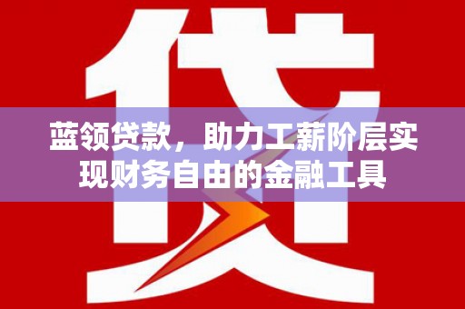 泌阳蓝领贷款，助力工薪阶层实现财务自由的金融工具