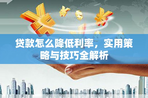 泌阳贷款怎么降低利率，实用策略与技巧全解析
