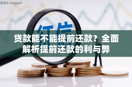 泌阳贷款能不能提前还款？全面解析提前还款的利与弊