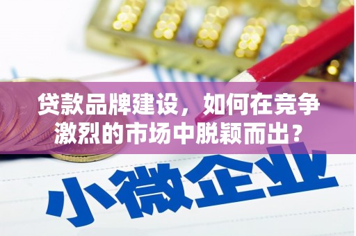 泌阳贷款品牌建设，如何在竞争激烈的市场中脱颖而出？