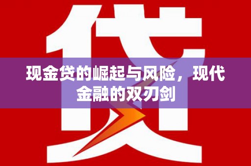 泌阳现金贷的崛起与风险，现代金融的双刃剑