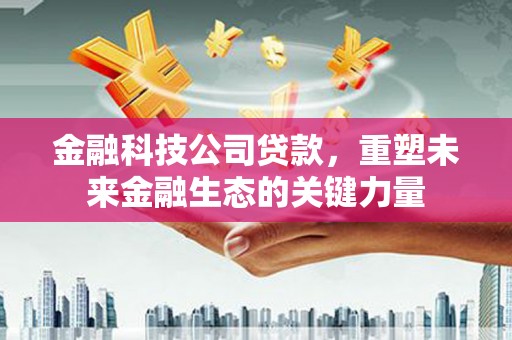 泌阳金融科技公司贷款，重塑未来金融生态的关键力量