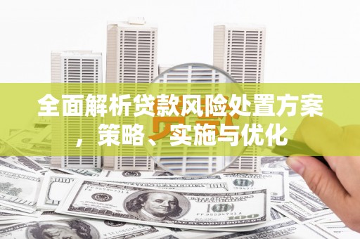 泌阳全面解析贷款风险处置方案，策略、实施与优化