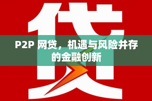 泌阳P2P 网贷，机遇与风险并存的金融创新