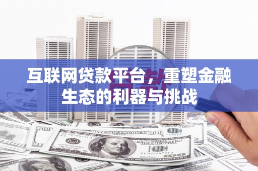 泌阳互联网贷款平台，重塑金融生态的利器与挑战
