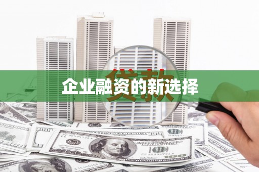泌阳企业融资的新选择