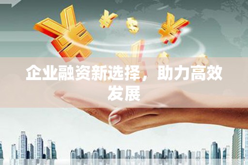 泌阳企业融资新选择，助力高效发展