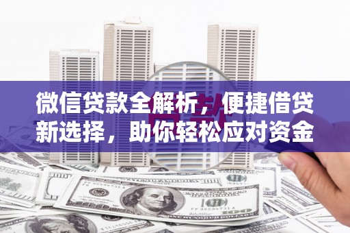 泌阳微信贷款全解析，便捷借贷新选择，助你轻松应对资金需求