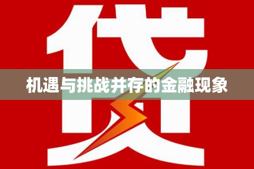 泌阳机遇与挑战并存的金融现象